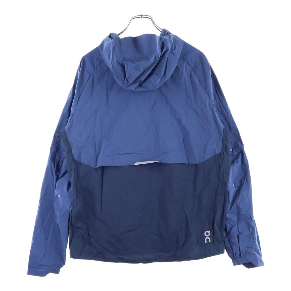 On(オン) CORE JACKET ロゴプリント ジップポケット フーデッドナイロンジャケット ブルー 1ME10330133