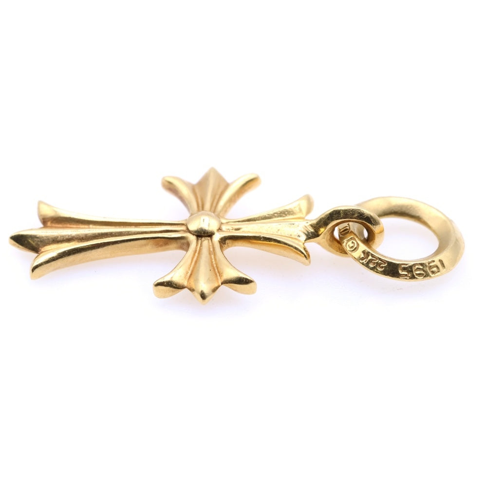 CHROME HEARTS(クロムハーツ) 22K TINY CH CROSS タイニーCHクロス ペンダントトップ ゴールド BCA051
