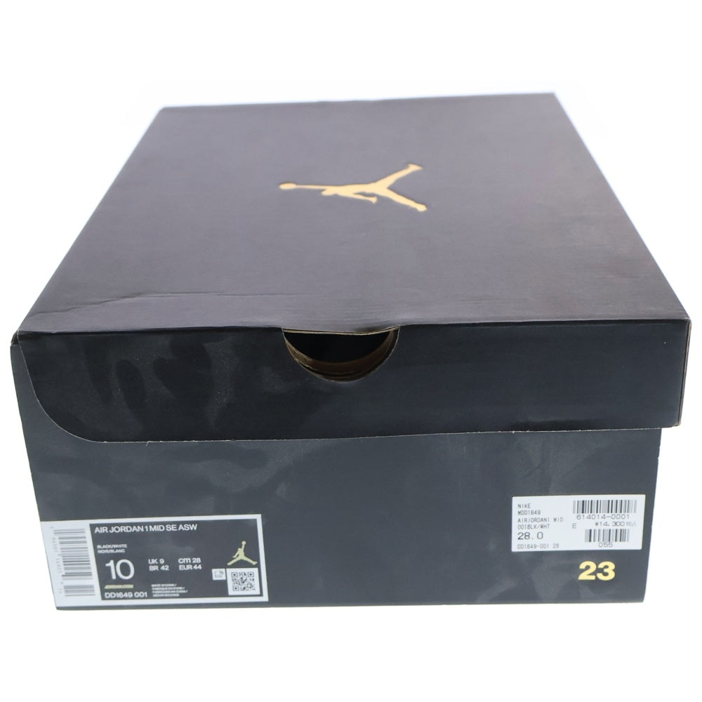 NIKE(ナイキ) AIR JORDAN 1 MID SE ALL STAR エアジョーダン1 ミッド オールスター ミッドカットスニーカー ブラック/ホワイト US10/28cm DD1649-001