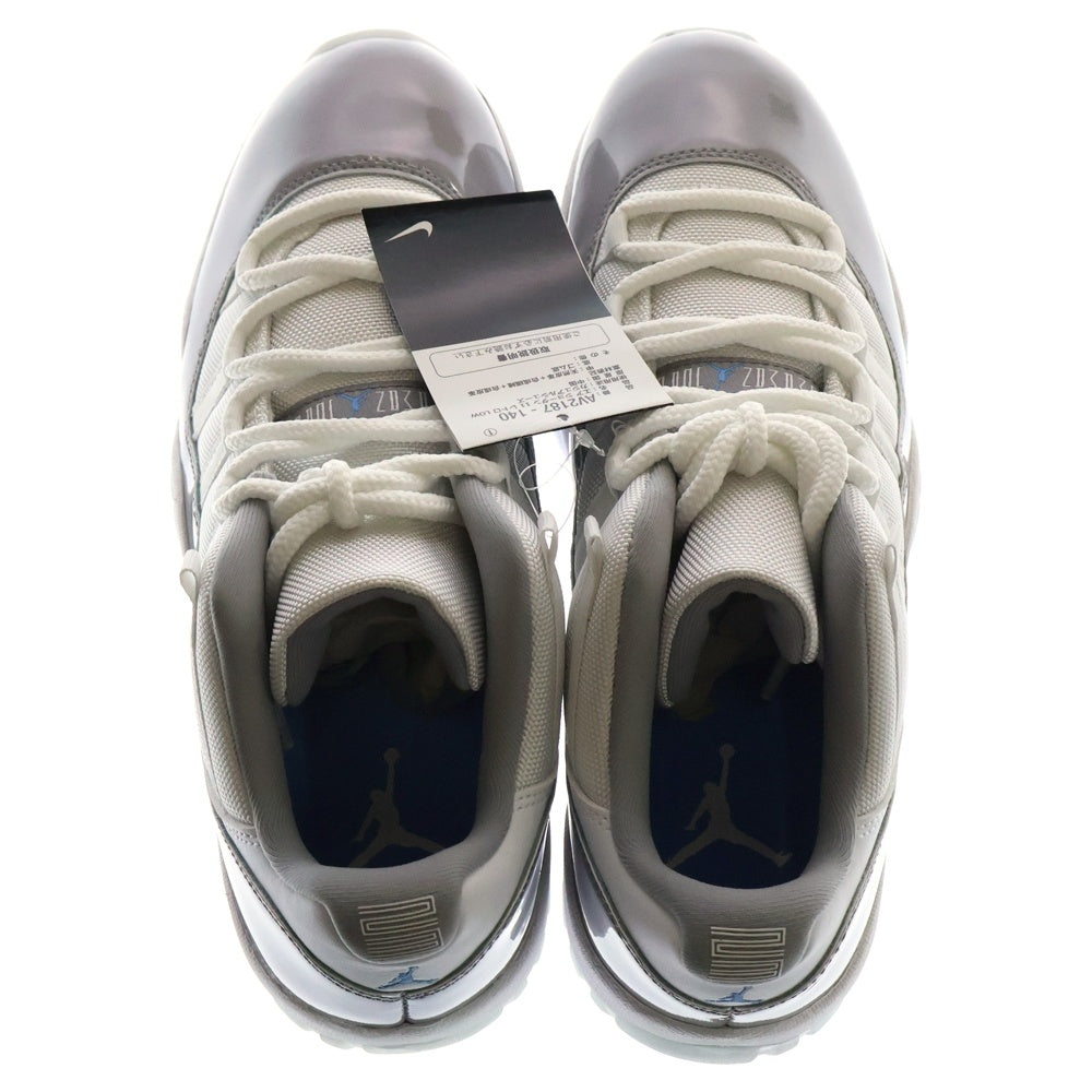 NIKE(ナイキ) AIR JORDAN 11 RETRO LOW CEMENT GREY エアジョーダン11 セメント レトロ ローカットスニーカー ホワイト/グレー US9.5/27.5cm AV2187-140