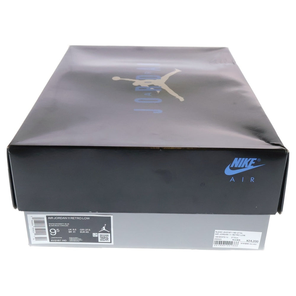 NIKE(ナイキ) AIR JORDAN 11 RETRO LOW CEMENT GREY エアジョーダン11 セメント レトロ ローカットスニーカー ホワイト/グレー US9.5/27.5cm AV2187-140