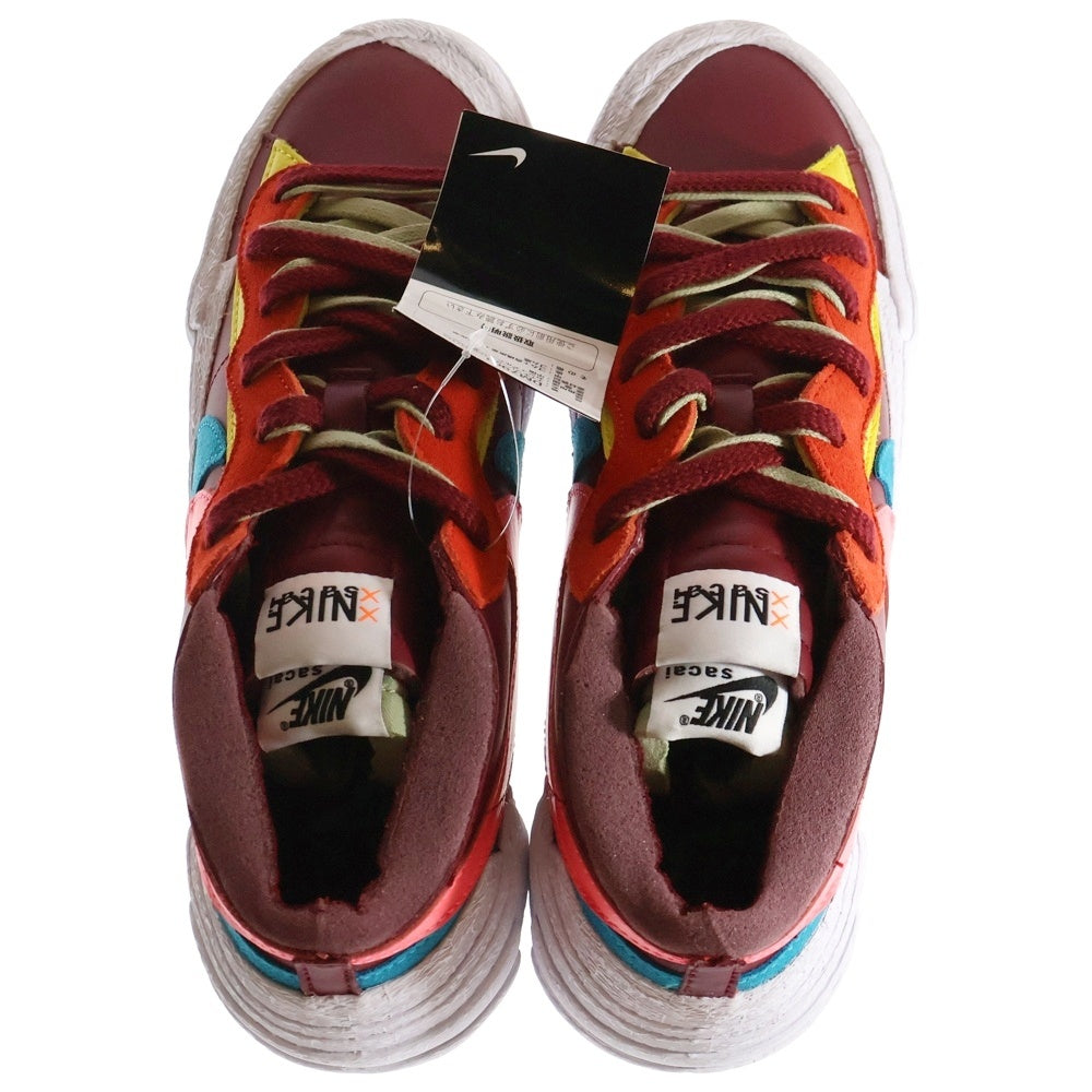NIKE(ナイキ) ×sacai × KAWS BLAZER LOW TEAM RED サカイ カウズ ブレーザー チームレッド ローカットスニーカー マルチ US10/28cm DM7901-600