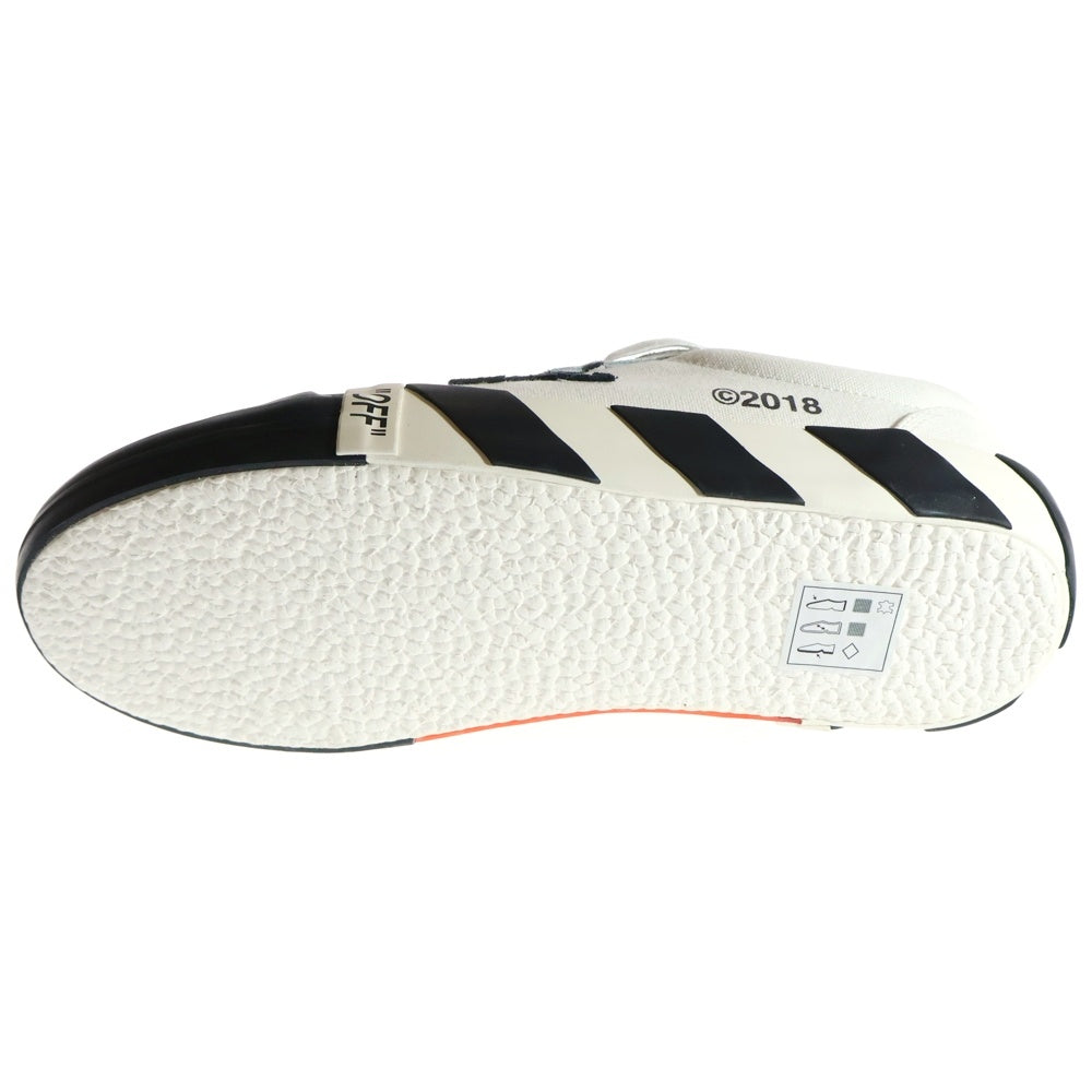 OFF-WHITE(オフホワイト) VULCANIZED STRIPED LOW TOP SNEAKER バルカナイズド ストライプド ロ―カットスニーカー ホワイト OMIA085E183510010100
