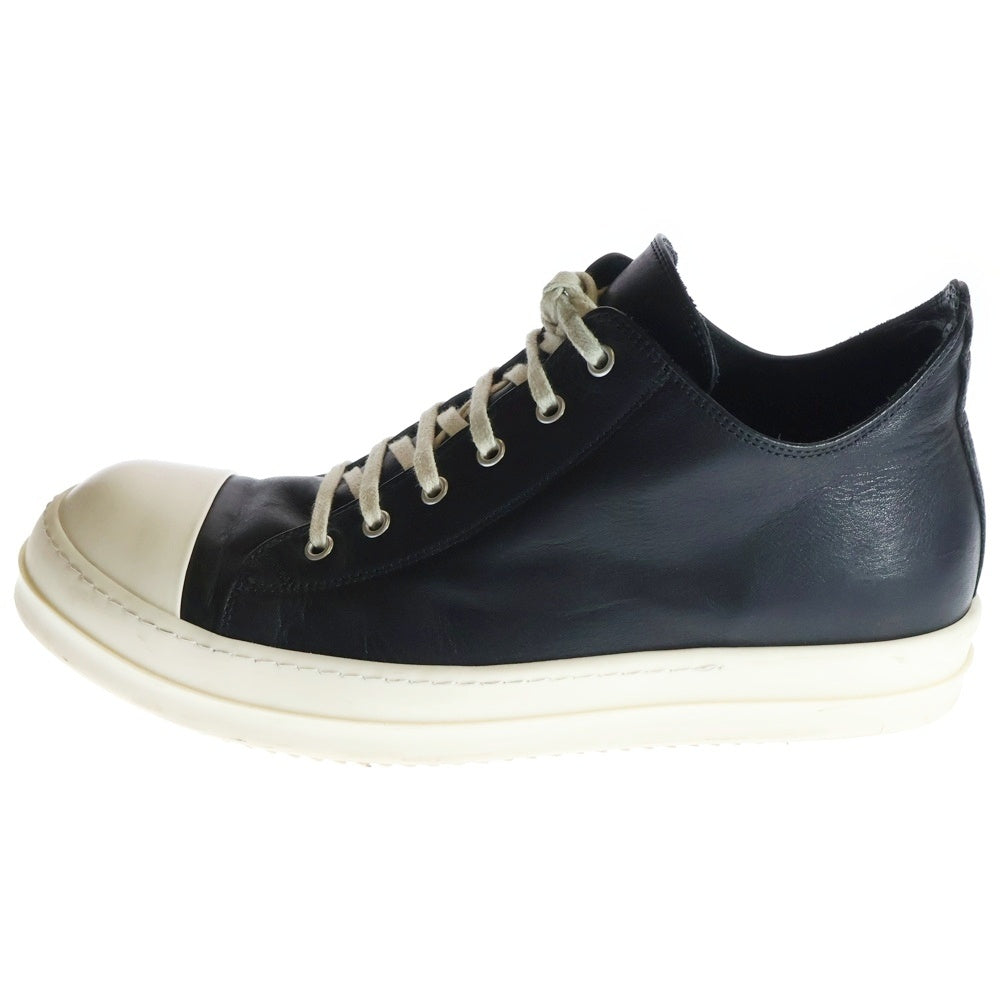 Rick Owens(リックオウエンス) LOW SNEAKS レザーローカットスニーカー シューズ ブラック RU02D6891 LOO