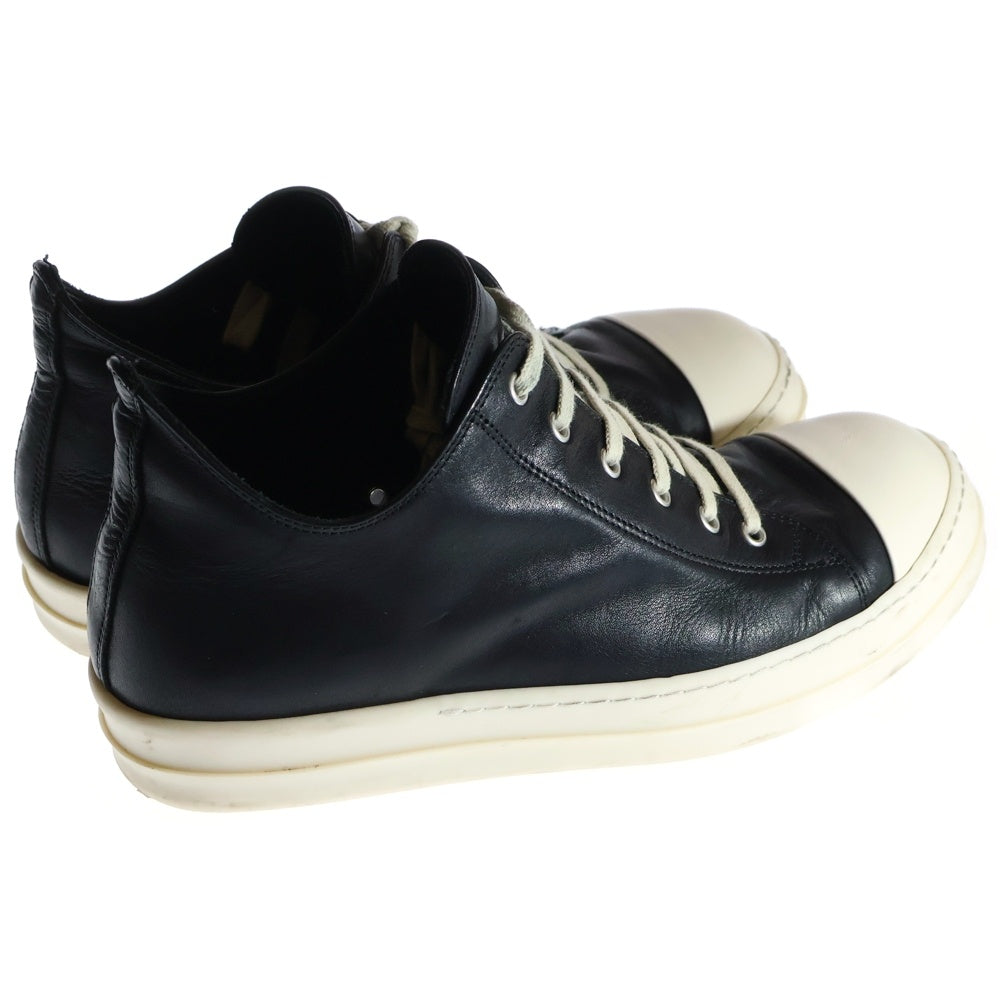 Rick Owens(リックオウエンス) LOW SNEAKS レザーローカットスニーカー シューズ ブラック RU02D6891 LOO