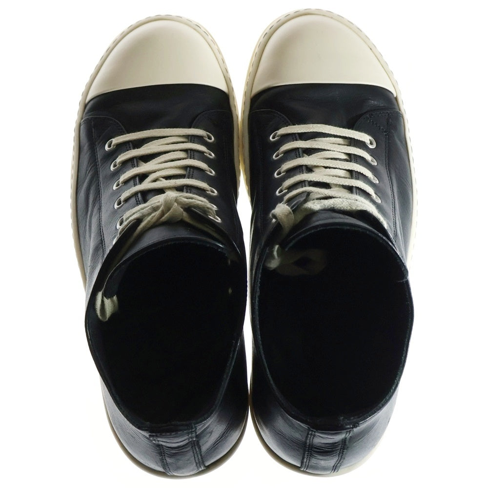 Rick Owens(リックオウエンス) LOW SNEAKS レザーローカットスニーカー シューズ ブラック RU02D6891 LOO