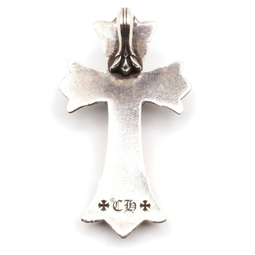 CHROME HEARTS(クロムハーツ) DBL CH CRS SML スモール ダブルCHクロスペンダントトップ PAVEダイヤ シルバー