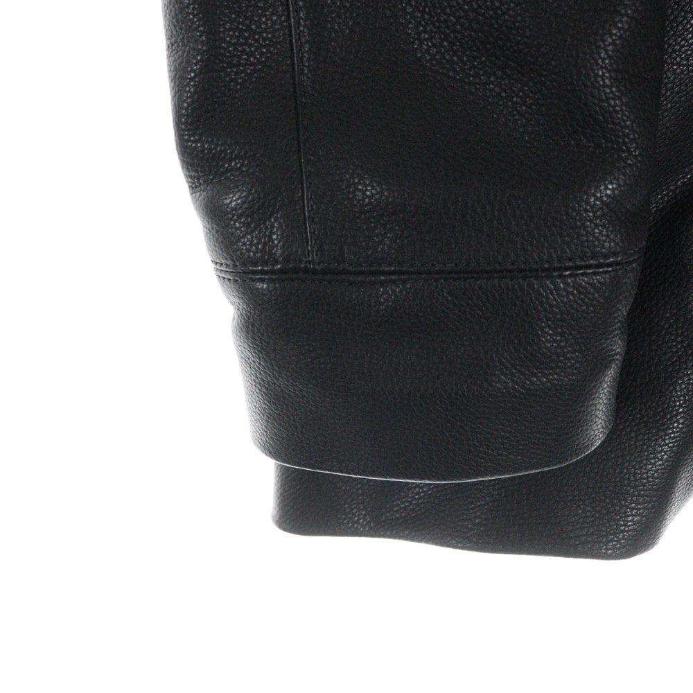 CHROME HEARTS(クロムハーツ) U FELONY Leather P Coat レザー Pコート ブラック
