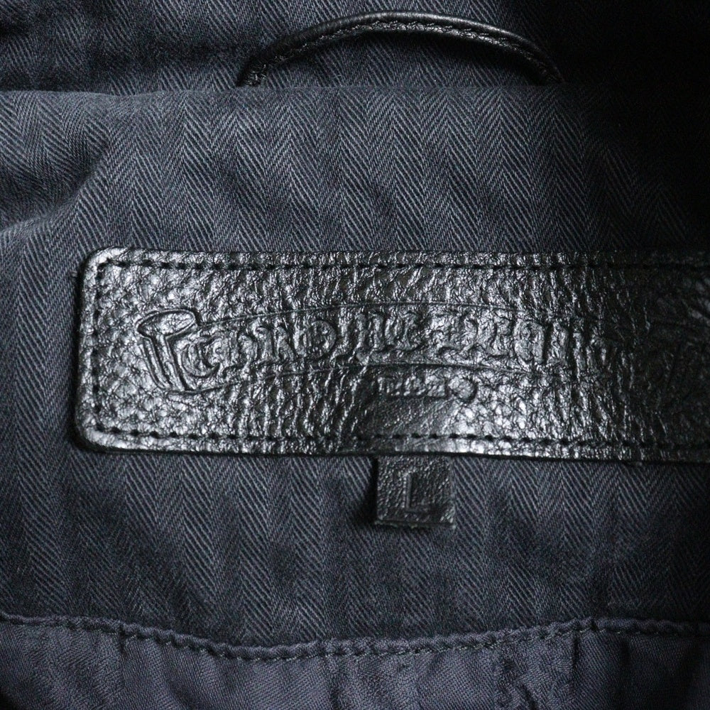 CHROME HEARTS(クロムハーツ) U FELONY フェロニー ヘリンボーン P コート ブラック
