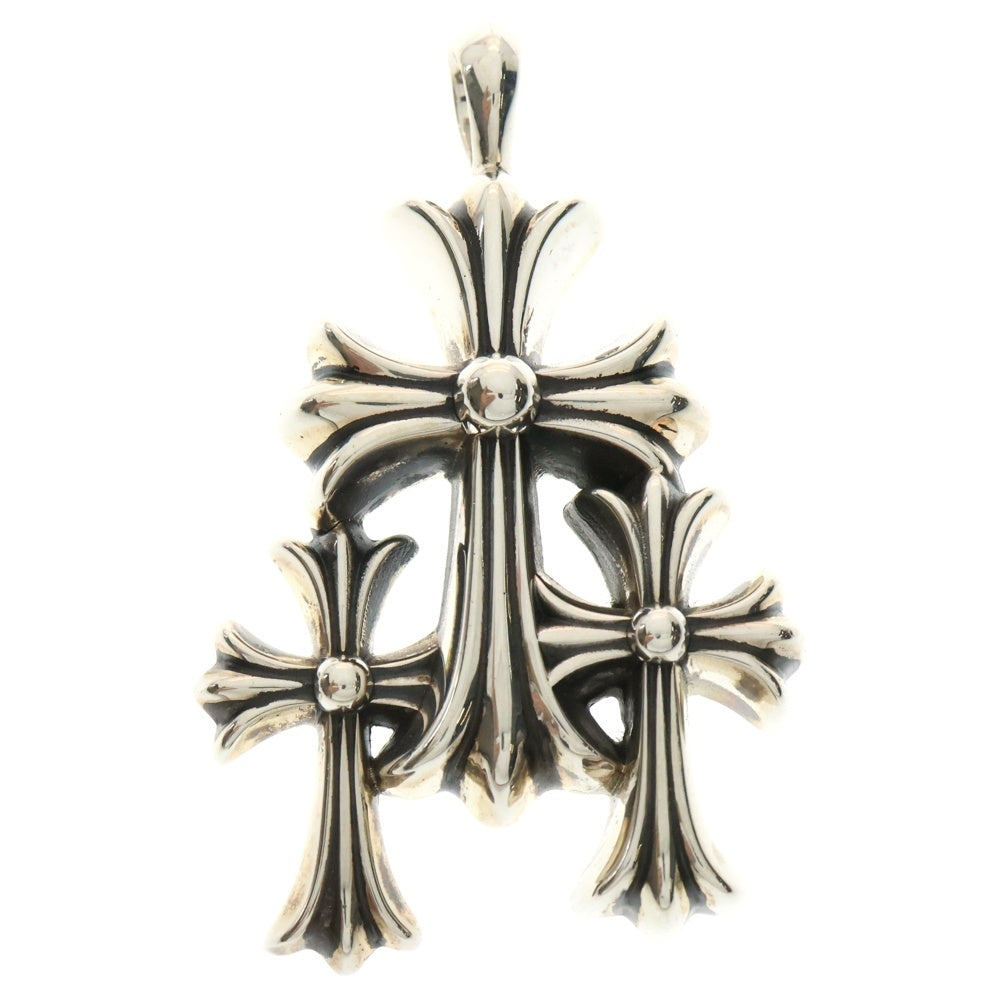 CHROME HEARTS(クロムハーツ) TRIPLE CROSS トリプルクロス シルバー ネックレストップ