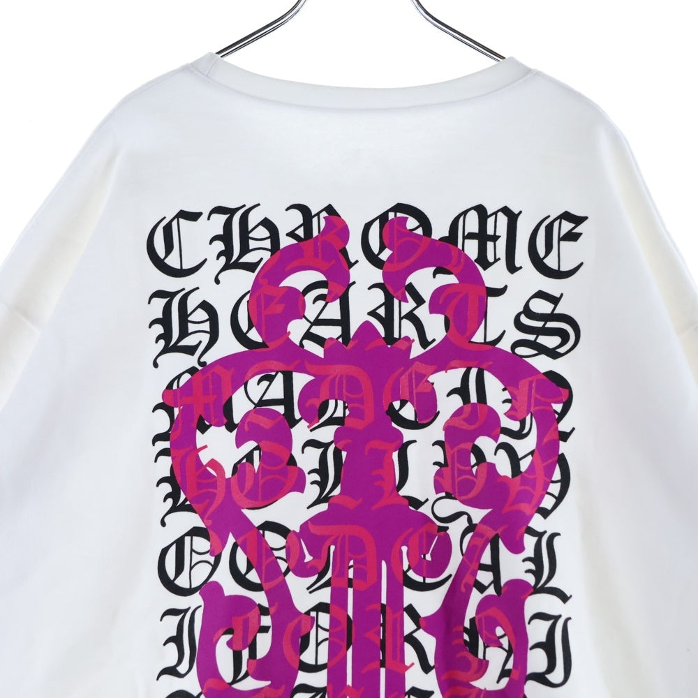 CHROME HEARTS(クロムハーツ) DAGGER EYE CHART SWTSHRT ダガー クルーネックスウェットトレーナー ホワイト