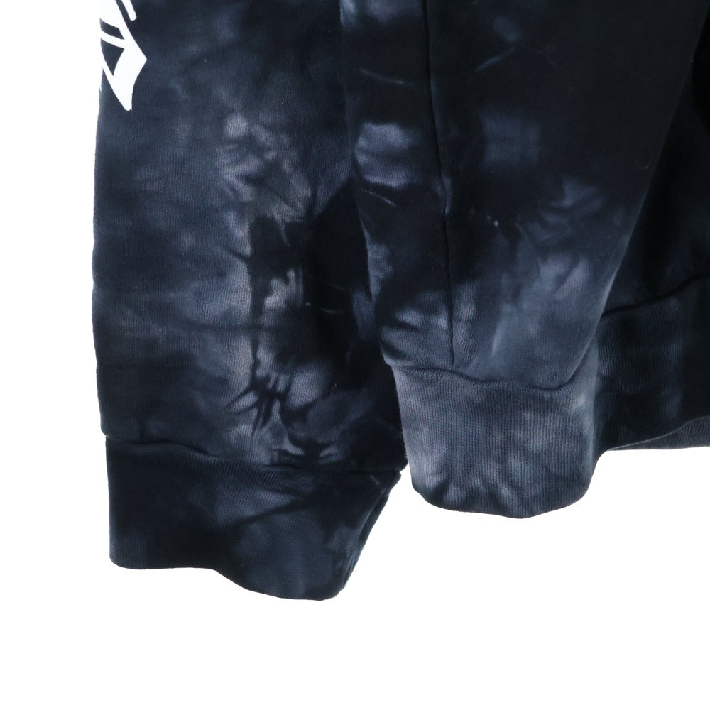 CHROME HEARTS(クロムハーツ) SWTSHRT PLVR タイダイ染めバックホースシュープルオーバーパーカー ネイビー