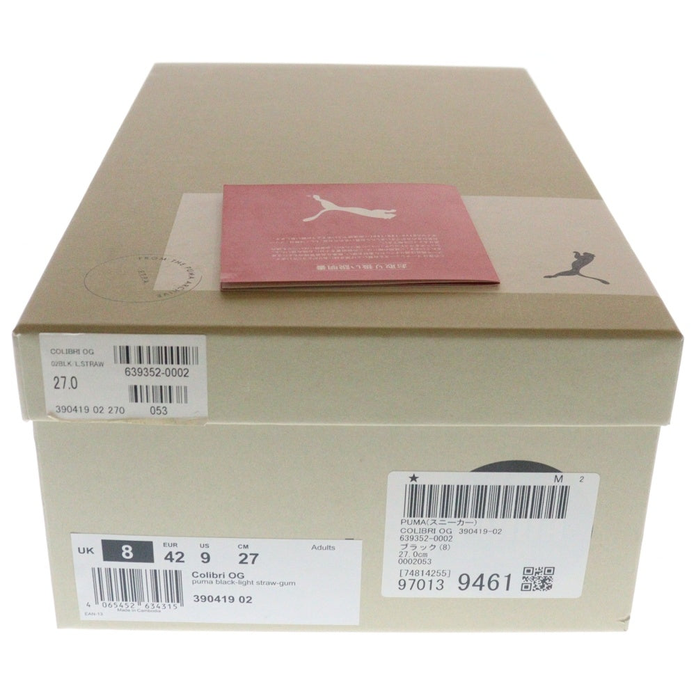 PUMA(プーマ) COLIBRI OG コリブリ OG スウェードローカットスニーカー ブラック US9/27cm 390419-02