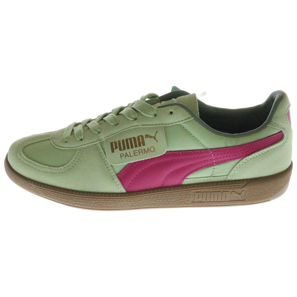 PUMA(プーマ) PALERMO OG パレルモ OG スウェードローカットスニーカー グリーン/ピンク US9/27cm 383011-07