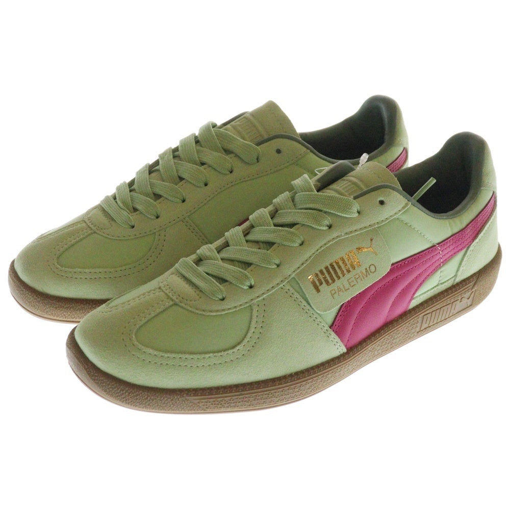 PUMA(プーマ) PALERMO OG パレルモ OG スウェードローカットスニーカー グリーン/ピンク US9/27cm 383011-07