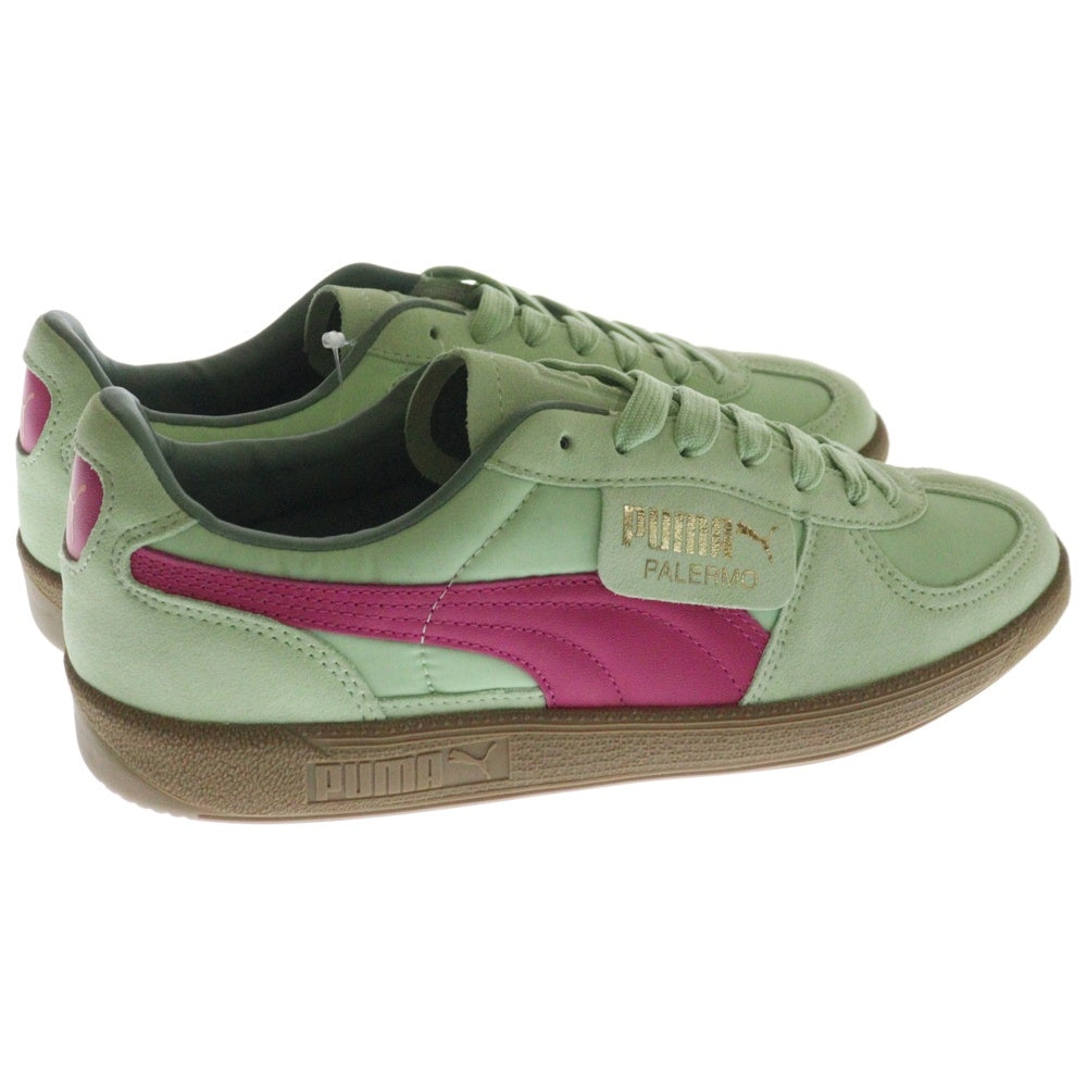 PUMA(プーマ) PALERMO OG パレルモ OG スウェードローカットスニーカー グリーン/ピンク US9/27cm 383011-07