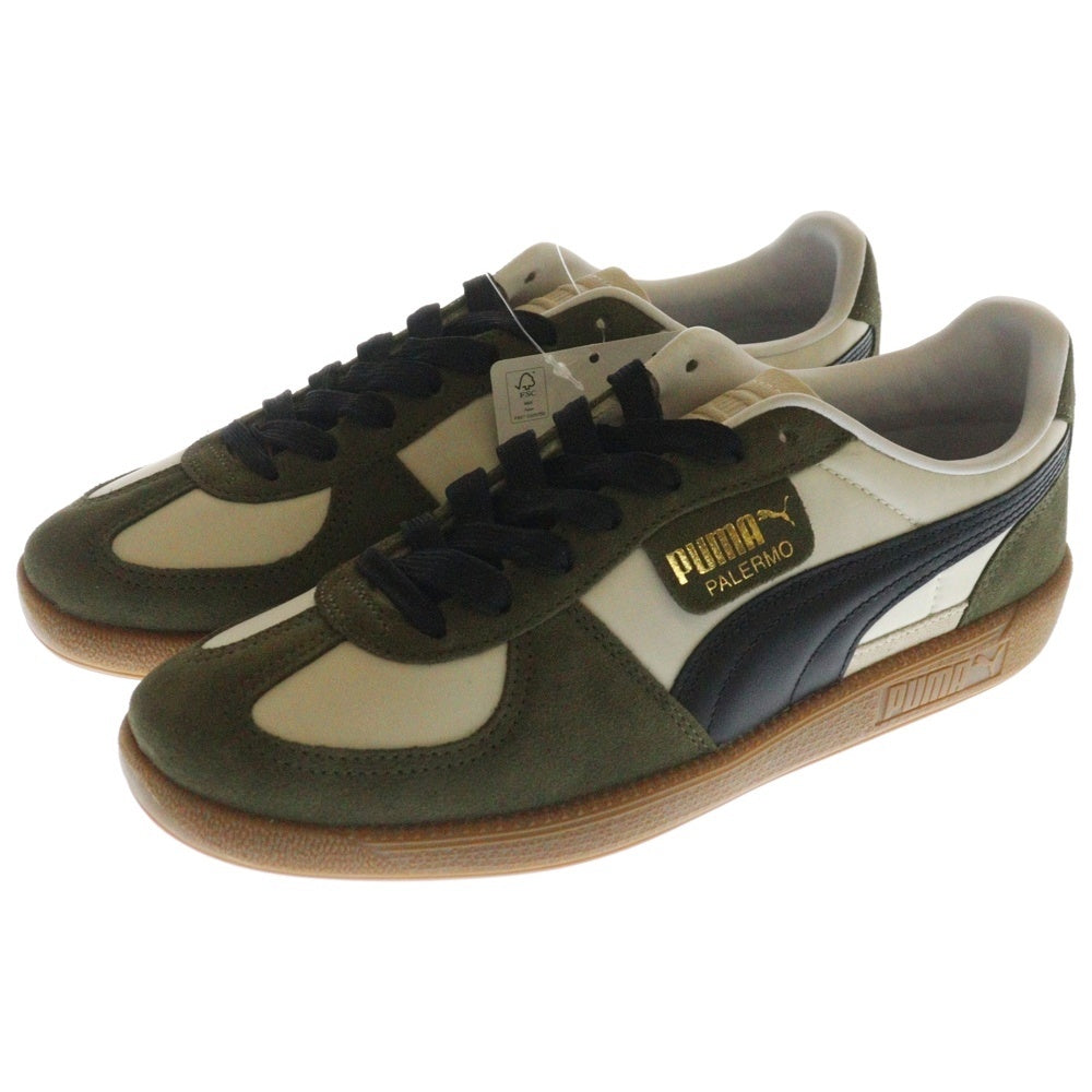 PUMA(プーマ) PALERMO OG パレルモ OG スウェードローカットスニーカー カーキ/ベージュ US9/27cm 383011-12