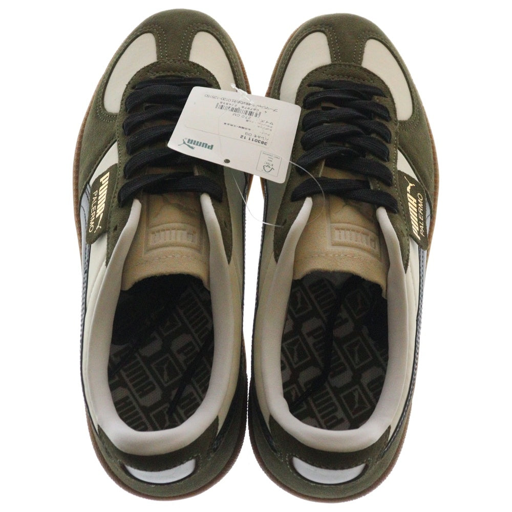 PUMA(プーマ) PALERMO OG パレルモ OG スウェードローカットスニーカー カーキ/ベージュ US9/27cm 383011-12