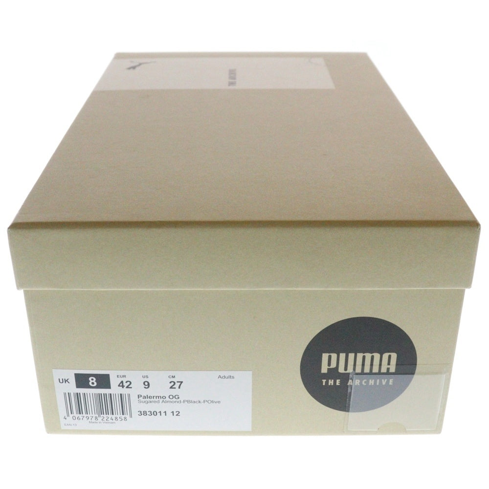 PUMA(プーマ) PALERMO OG パレルモ OG スウェードローカットスニーカー カーキ/ベージュ US9/27cm 383011-12