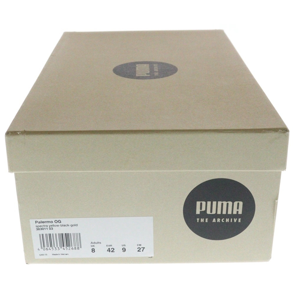 PUMA(プーマ) PALERMO OG パレルモ OG スウェードローカットスニーカー イエロー US9/27cm 383011-03