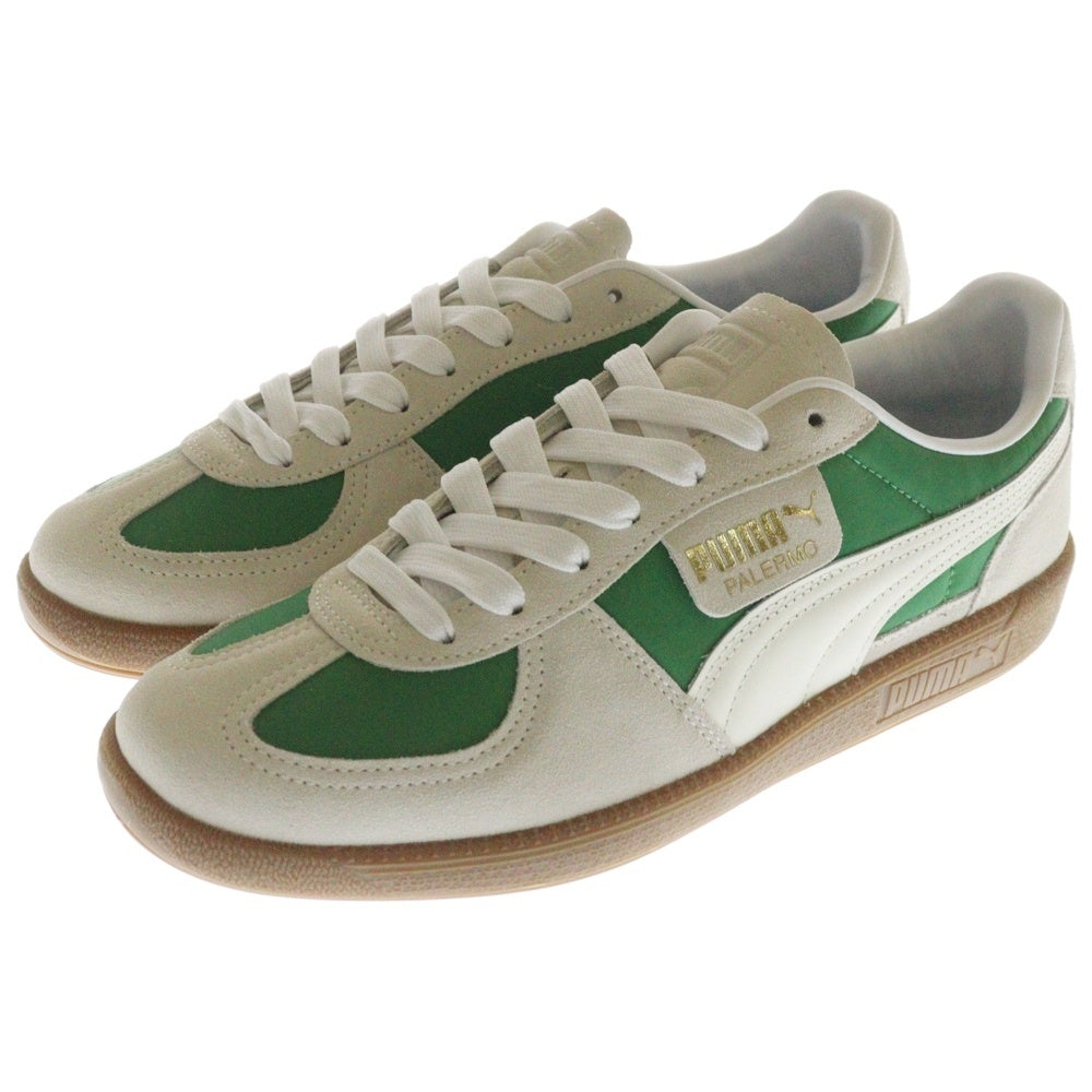 PUMA(プーマ) PALERMO OG パレルモ OG スウェードローカットスニーカー ベージュ/グリーン US9/27cm 383011-09