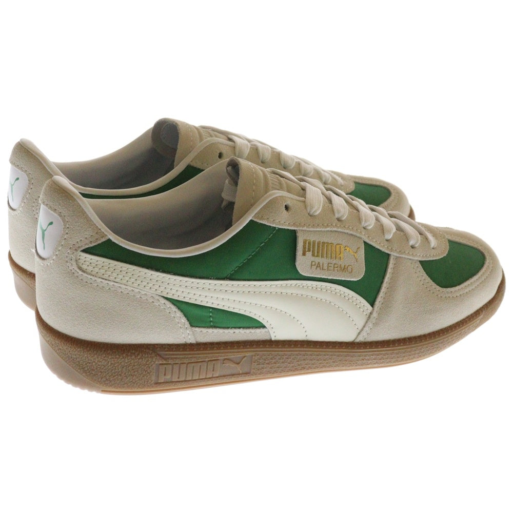 PUMA(プーマ) PALERMO OG パレルモ OG スウェードローカットスニーカー ベージュ/グリーン US9/27cm 383011-09