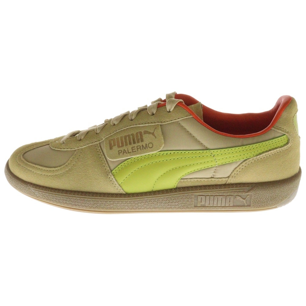 PUMA(プーマ) PALERMO OG パレルモ OG スウェードローカットスニーカー ベージュ/グリーン US9/27cm 383011-04