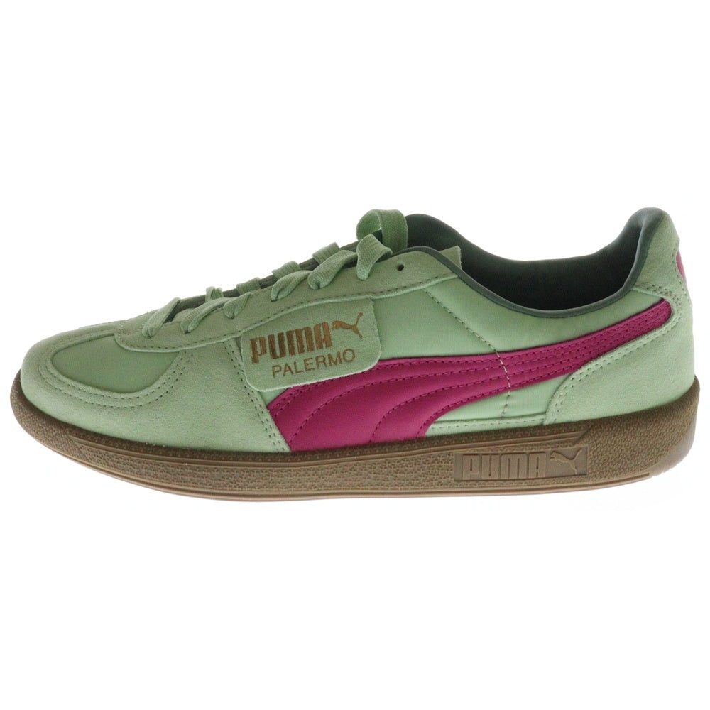 PUMA(プーマ) PALERMO OG パレルモ OG スウェードローカットスニーカー グリーン/ピンク US9/27cm 383011-07
