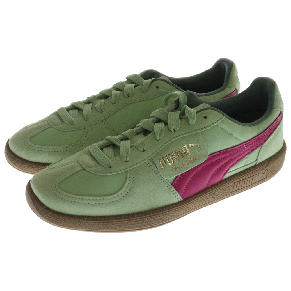 PUMA(プーマ) PALERMO OG パレルモ OG スウェードローカットスニーカー グリーン/ピンク US9/27cm 383011-07