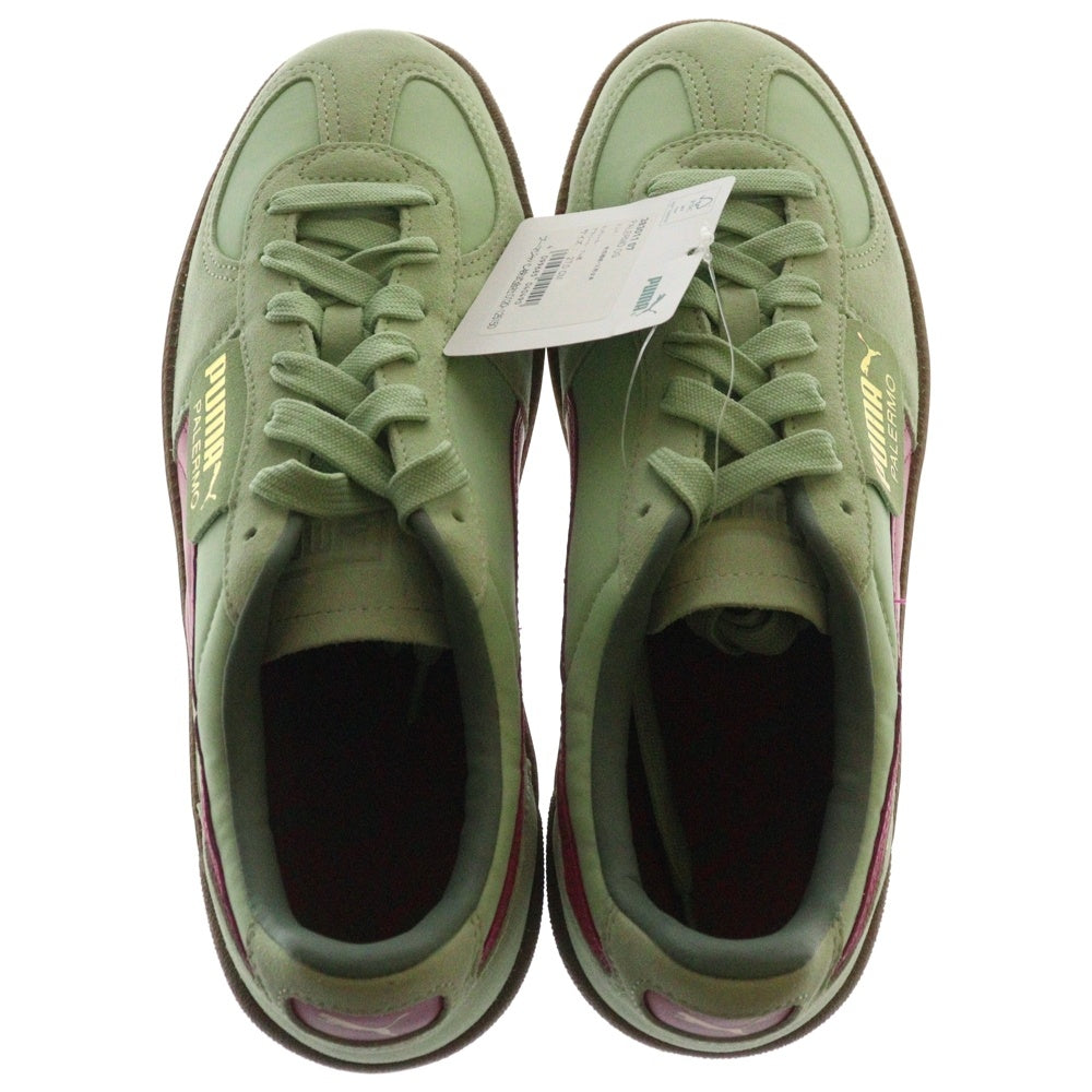 PUMA(プーマ) PALERMO OG パレルモ OG スウェードローカットスニーカー グリーン/ピンク US9/27cm 383011-07