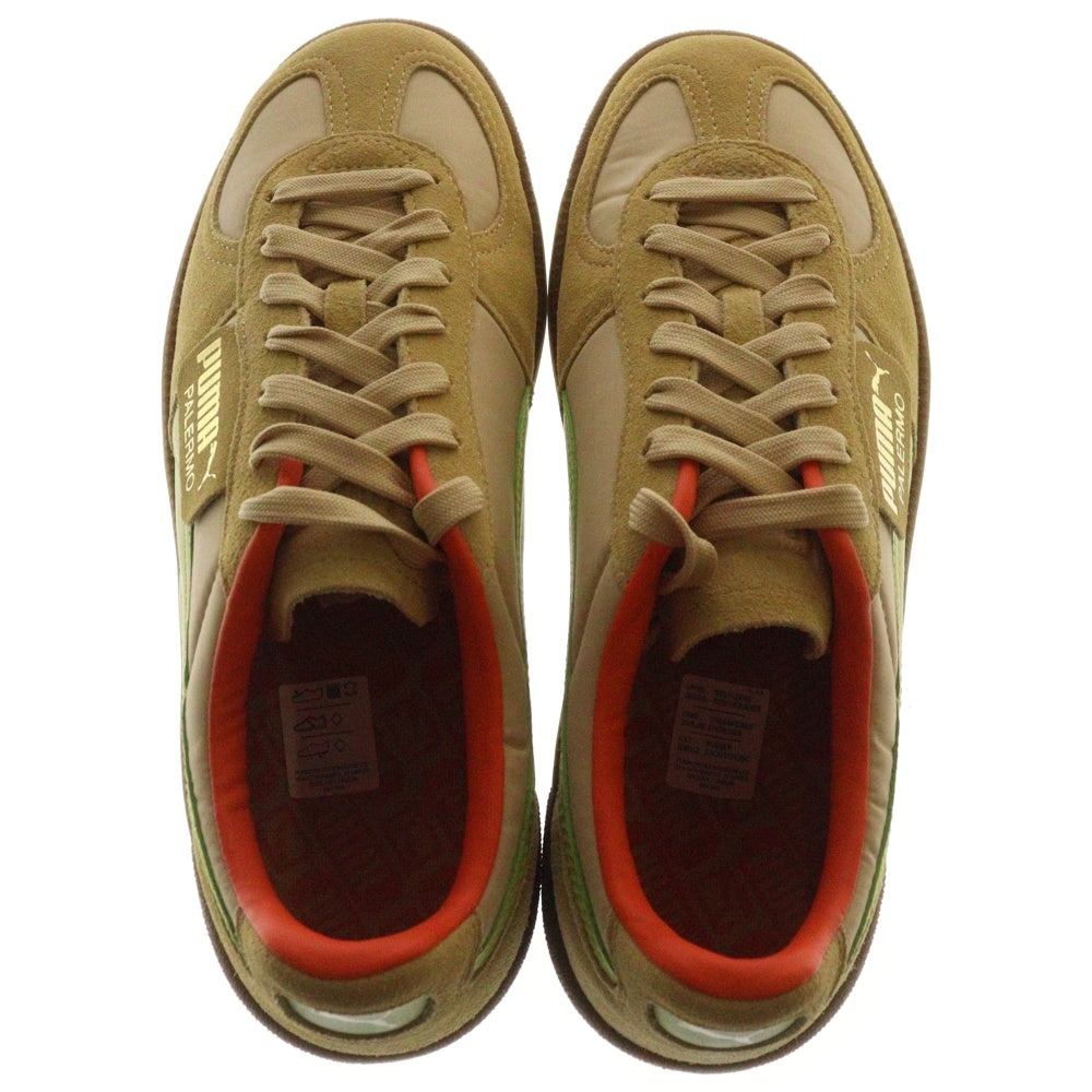 PUMA(プーマ) PALERMO OG パレルモ OG スウェードローカットスニーカー ベージュ/グリーン US9/27cm 383011-04