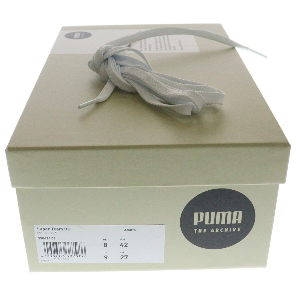 PUMA(プーマ) SUPER TEAM OG スーパーチーム OG スウェードローカットスニーカー ブラック/ホワイト US9/27cm 390424-08