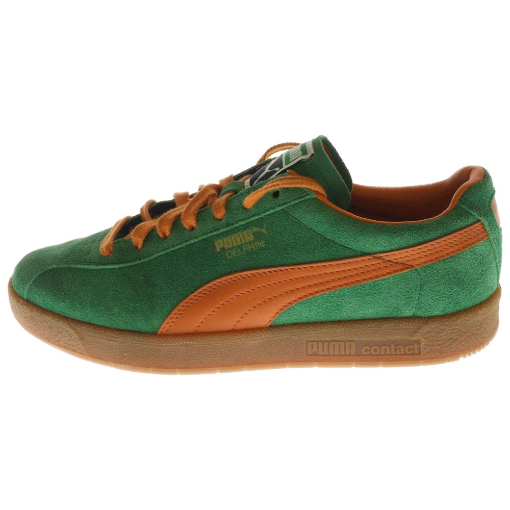 PUMA(プーマ) DELPHIN OG デルフィン OG スウェードローカットスニーカー グリーン/オレンジ US9/27cm 374980-03