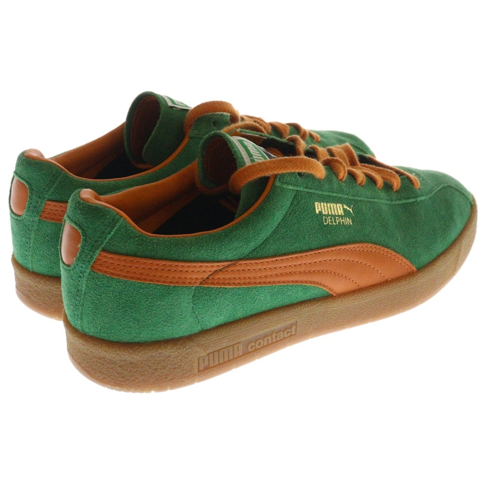 PUMA(プーマ) DELPHIN OG デルフィン OG スウェードローカットスニーカー グリーン/オレンジ US9/27cm 374980-03