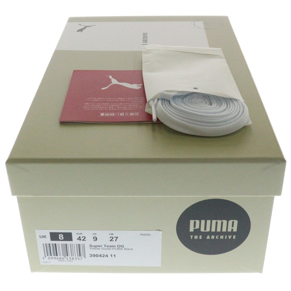 PUMA(プーマ) SUPER TEAM OG スーパーチーム OG スウェードローカットスニーカー イエロー/ブラック US9/27cm 390424-11