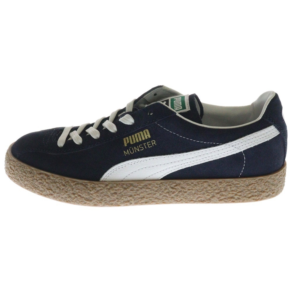 PUMA(プーマ) MUENSTER OG ミュンスター OG スウェードローカットスニーカー ネイビー/ホワイト US9/27cm 384218-01