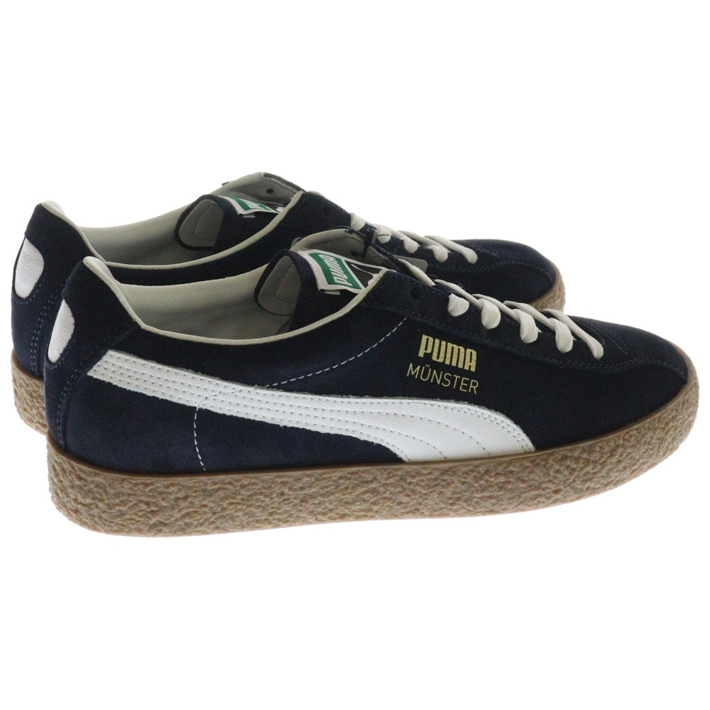 PUMA(プーマ) MUENSTER OG ミュンスター OG スウェードローカットスニーカー ネイビー/ホワイト US9/27cm 384218-01
