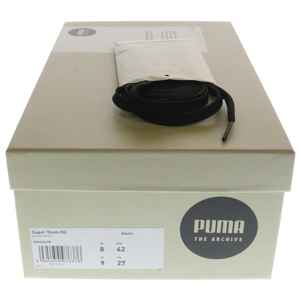 PUMA(プーマ) SUPER TEAM OG スーパーチーム OG スウェードローカットスニーカー ホワイト/ブラック US9/27cm 390424-09