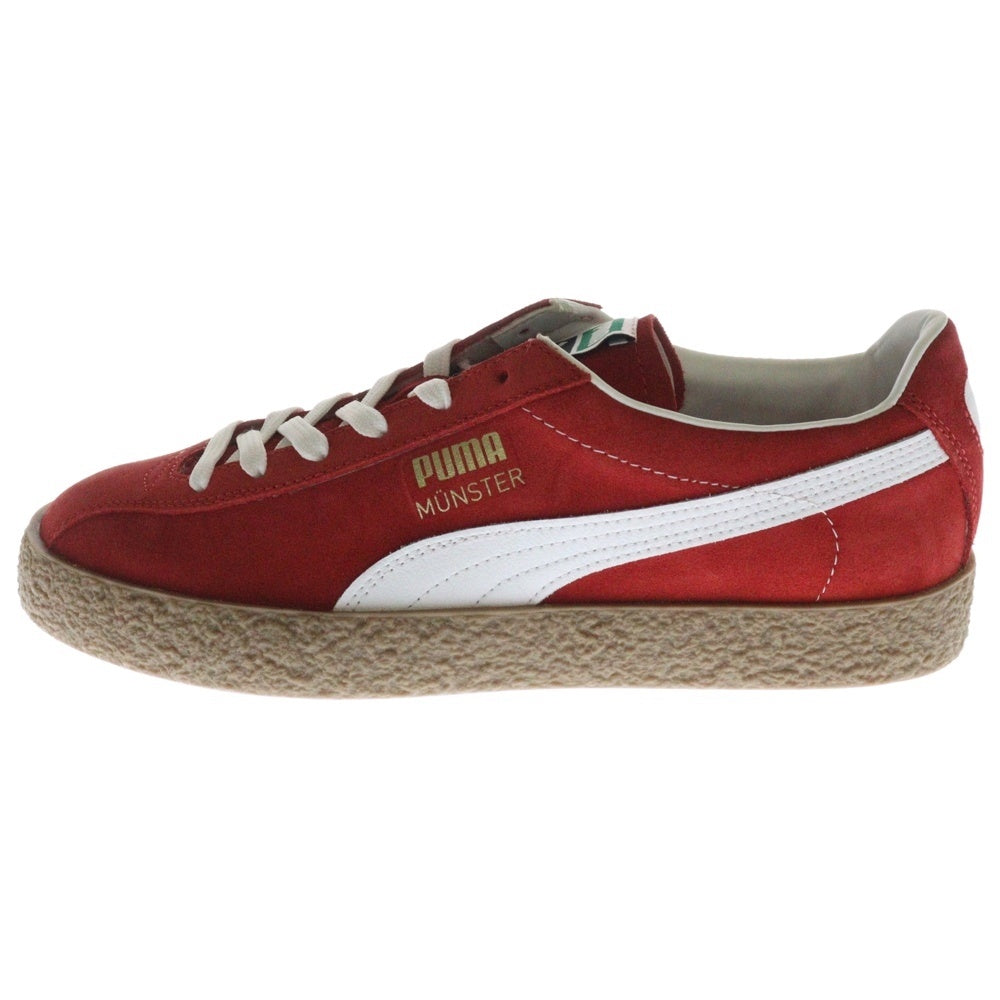 PUMA(プーマ) MUENSTER OG ミュンスター OG スウェードローカットスニーカー レッド/ホワイト US9/27cm 384218-02