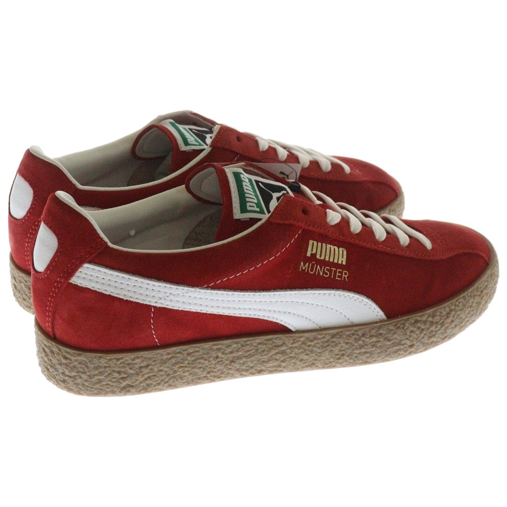 PUMA(プーマ) MUENSTER OG ミュンスター OG スウェードローカットスニーカー レッド/ホワイト US9/27cm 384218-02