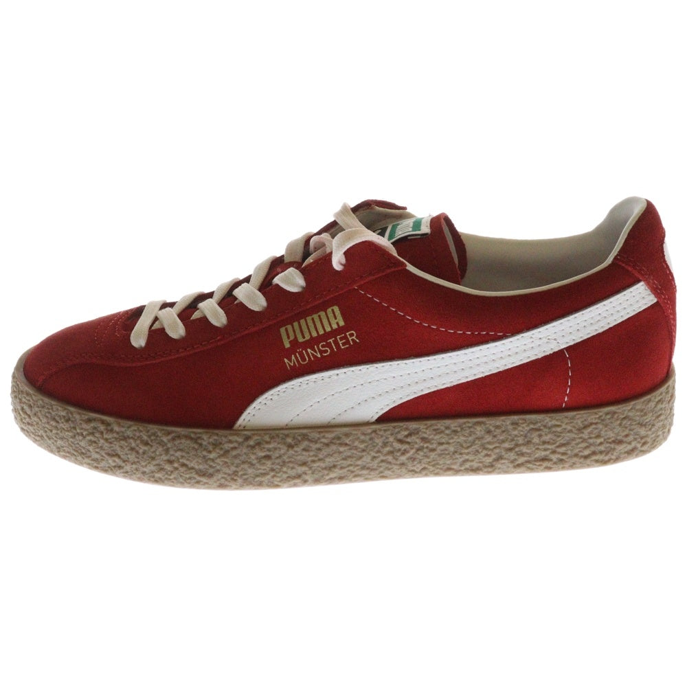 PUMA(プーマ) MUENSTER OG ミュンスター OG スウェードローカットスニーカー レッド/ホワイト US9/27cm 384218-02