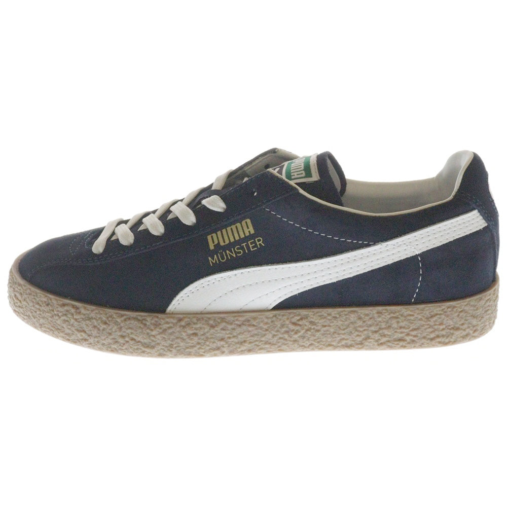 PUMA(プーマ) MUENSTER OG ミュンスター OG スウェードローカットスニーカー ネイビー/ホワイト US9/27cm 384218-01