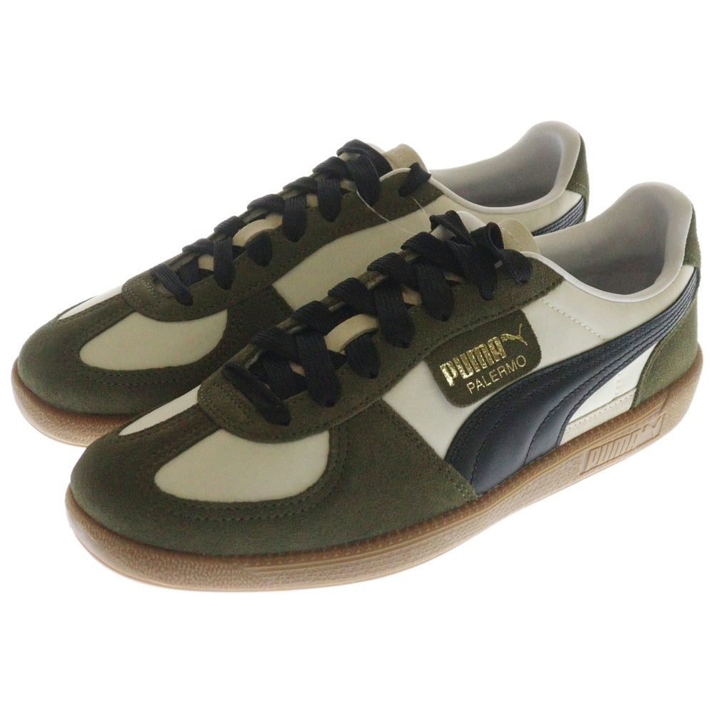PUMA(プーマ) PALERMO OG パレルモ OG スウェードローカットスニーカー カーキ/ホワイト US9/27cm 383011-12