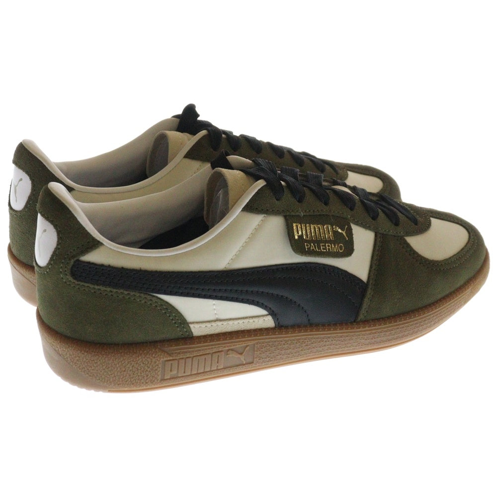 PUMA(プーマ) PALERMO OG パレルモ OG スウェードローカットスニーカー カーキ/ホワイト US9/27cm 383011-12