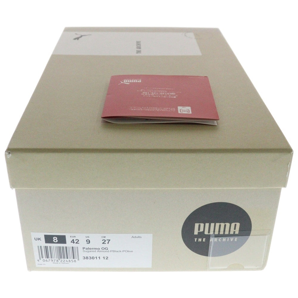 PUMA(プーマ) PALERMO OG パレルモ OG スウェードローカットスニーカー カーキ/ホワイト US9/27cm 383011-12
