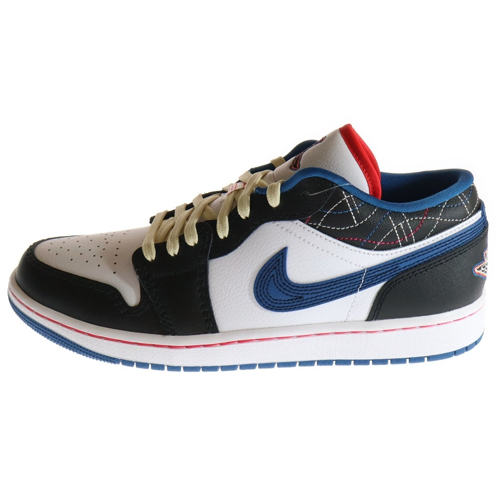 NIKE(ナイキ) AIR JORDAN 1 LOW SE SASHIKO エアジョーダン1 刺し子 ローカットスニーカー ホワイト/ブルー US9/27cm FV3622-141