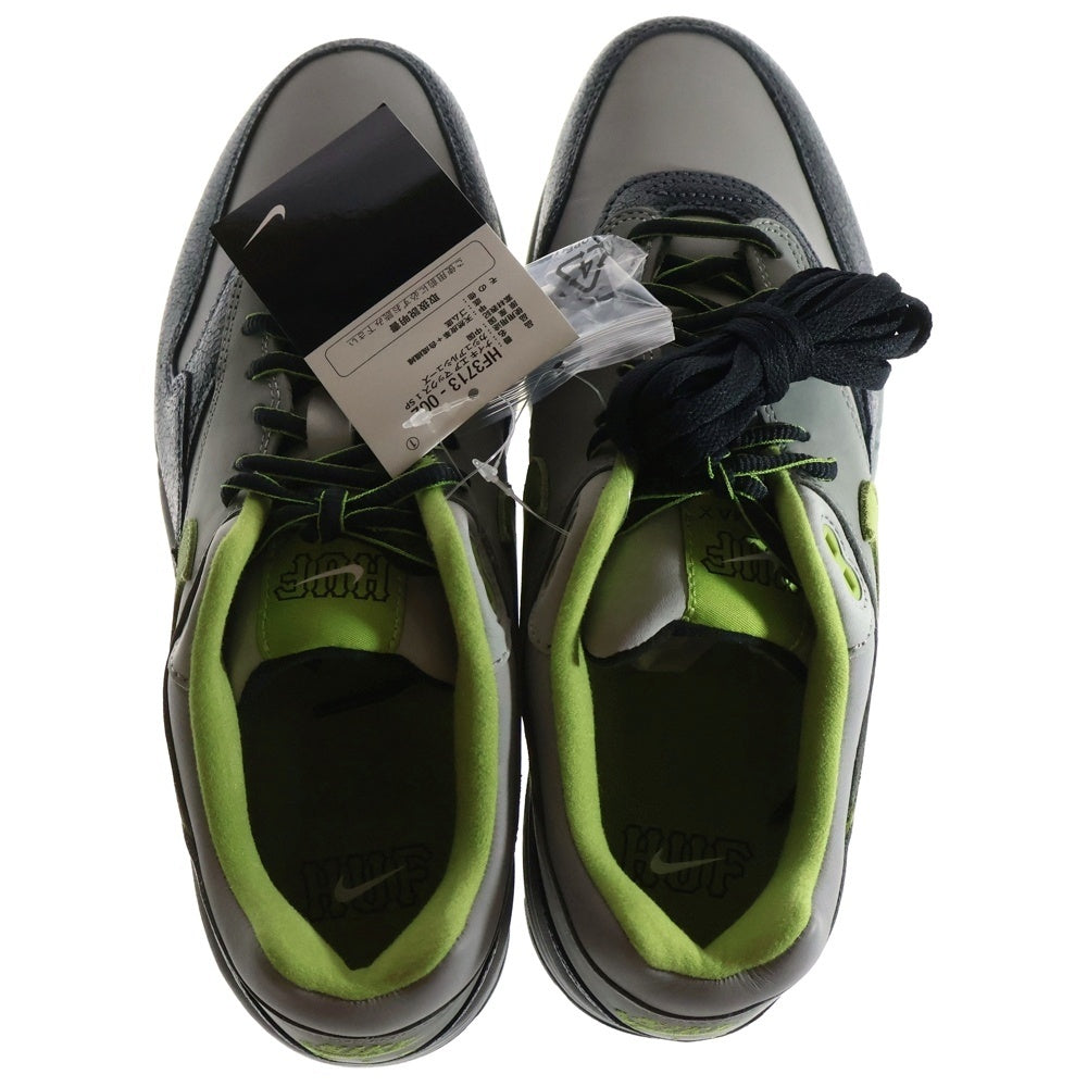 NIKE(ナイキ) ×HUF AIR MAX 1 SP ハフ エア マックス ローカットスニーカー グレー/カーキ US9/27cm HF3713-002