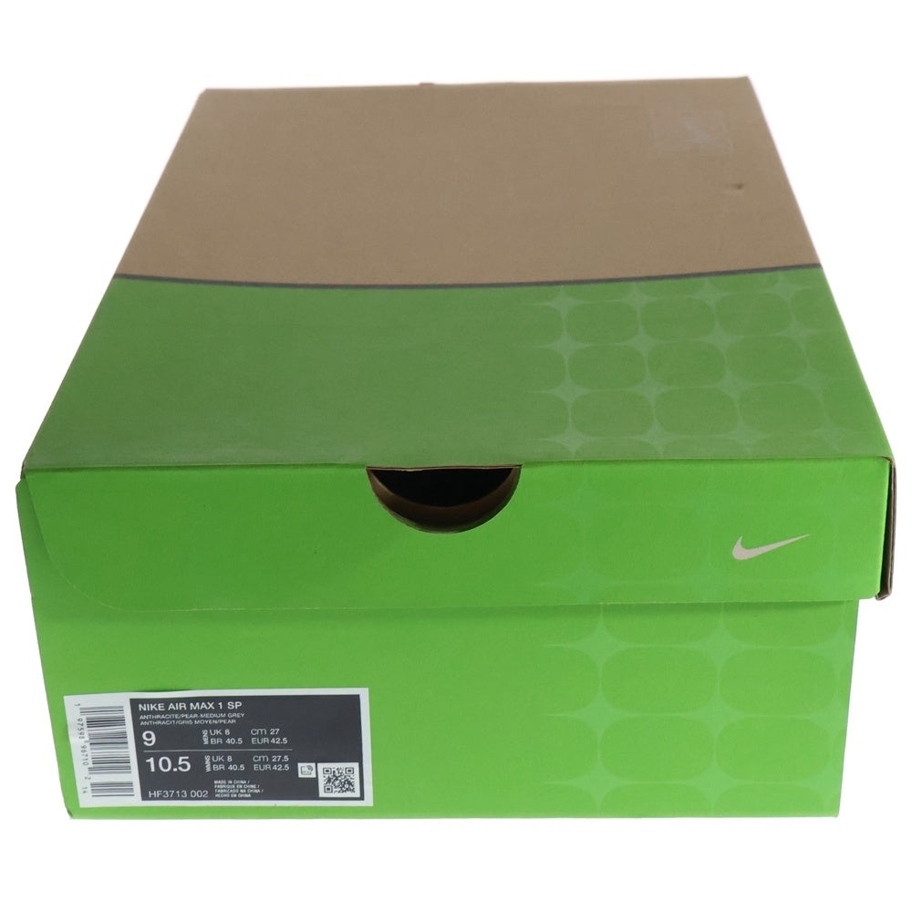 NIKE(ナイキ) ×HUF AIR MAX 1 SP ハフ エア マックス ローカットスニーカー グレー/カーキ US9/27cm HF3713-002