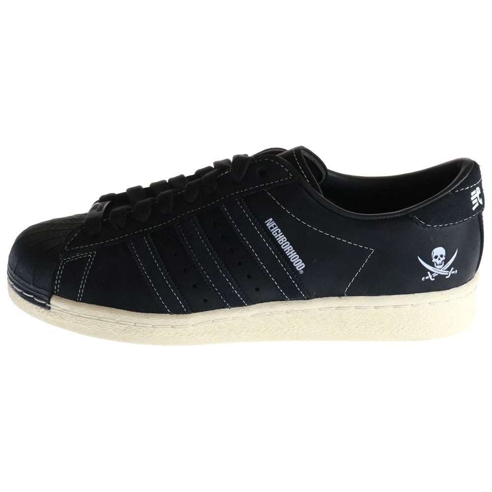 adidas(アディダス) ×NEIGHBORHOOD SUPERSTAR N 2005 ネイバーフッド スーパースター ローカットスニーカー ブラック US9/27cm ID8650