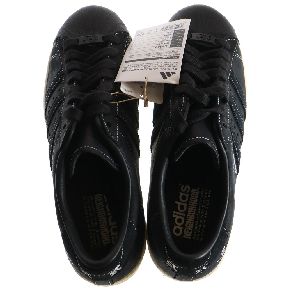 adidas(アディダス) ×NEIGHBORHOOD SUPERSTAR N 2005 ネイバーフッド スーパースター ローカットスニーカー ブラック US9/27cm ID8650